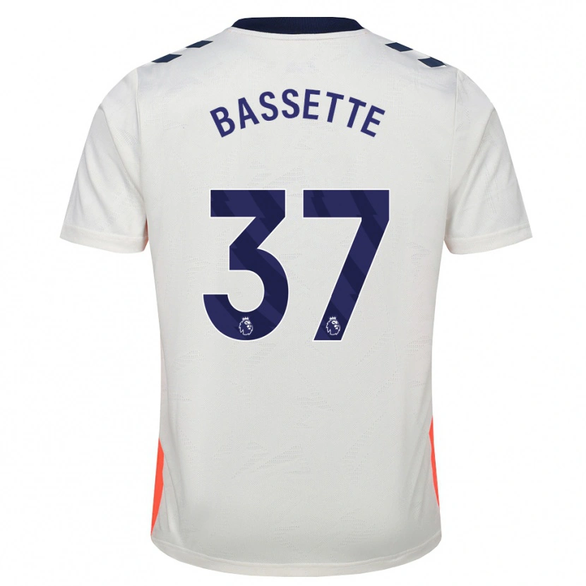 Danxen Homem Camisola Norman Bassette #37 Branco Laranja Azul Real Alternativa 2026/27 Camisa