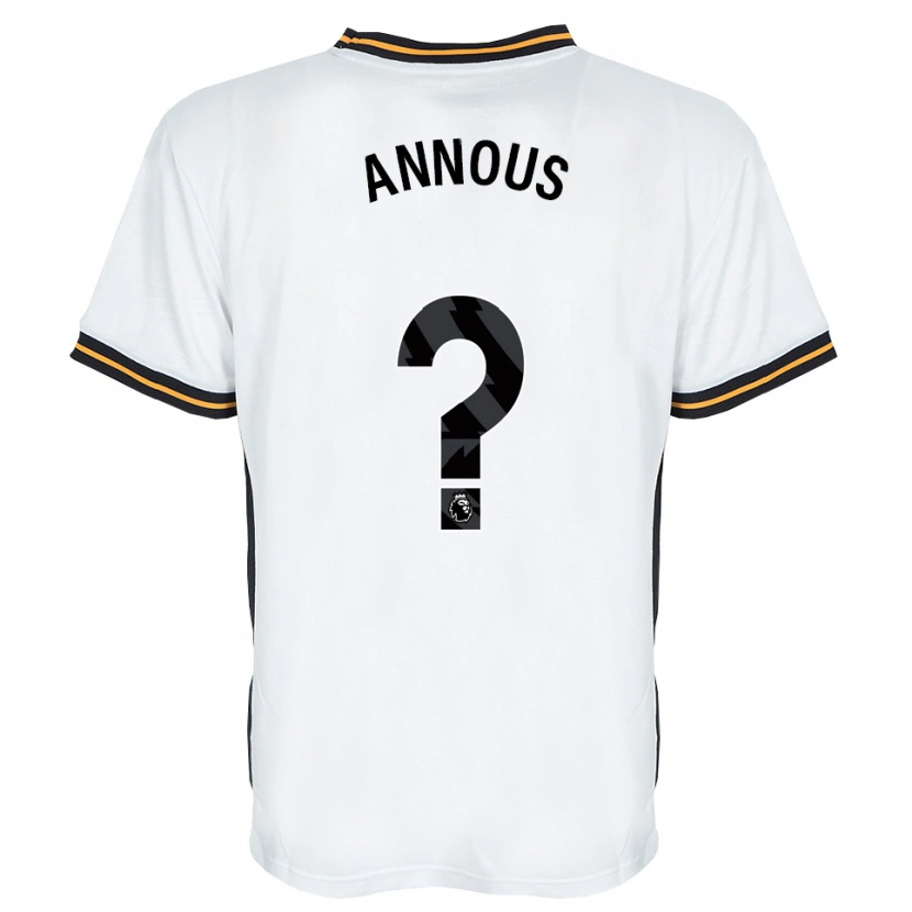 Danxen Homem Camisola Brandon Annous #0 Branco Laranja Preto Alternativa 2026/27 Camisa