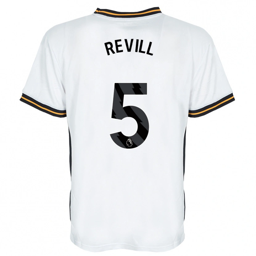 Danxen Homem Camisola Harry Revill #5 Branco Laranja Preto Alternativa 2026/27 Camisa