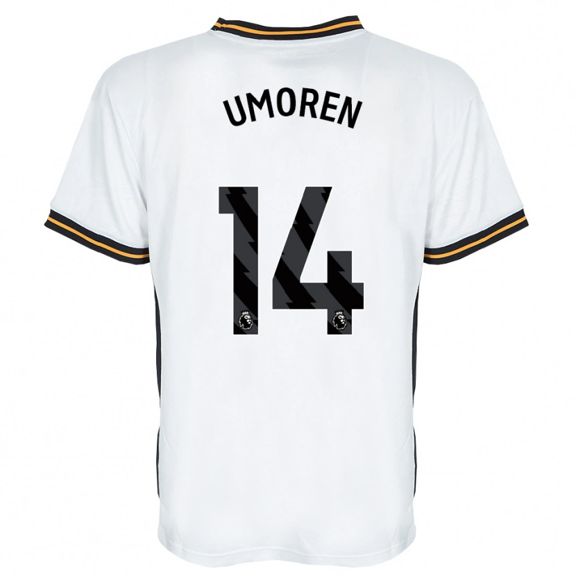 Danxen Homem Camisola Ekemini Umoren #14 Branco Laranja Preto Alternativa 2026/27 Camisa