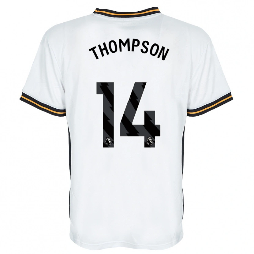 Danxen Homem Camisola Katie Thompson #14 Branco Laranja Preto Alternativa 2026/27 Camisa