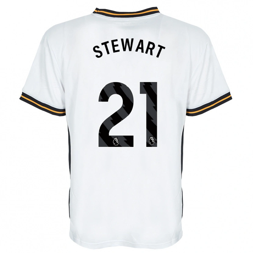 Danxen Homem Camisola Alice Stewart #21 Branco Laranja Preto Alternativa 2026/27 Camisa