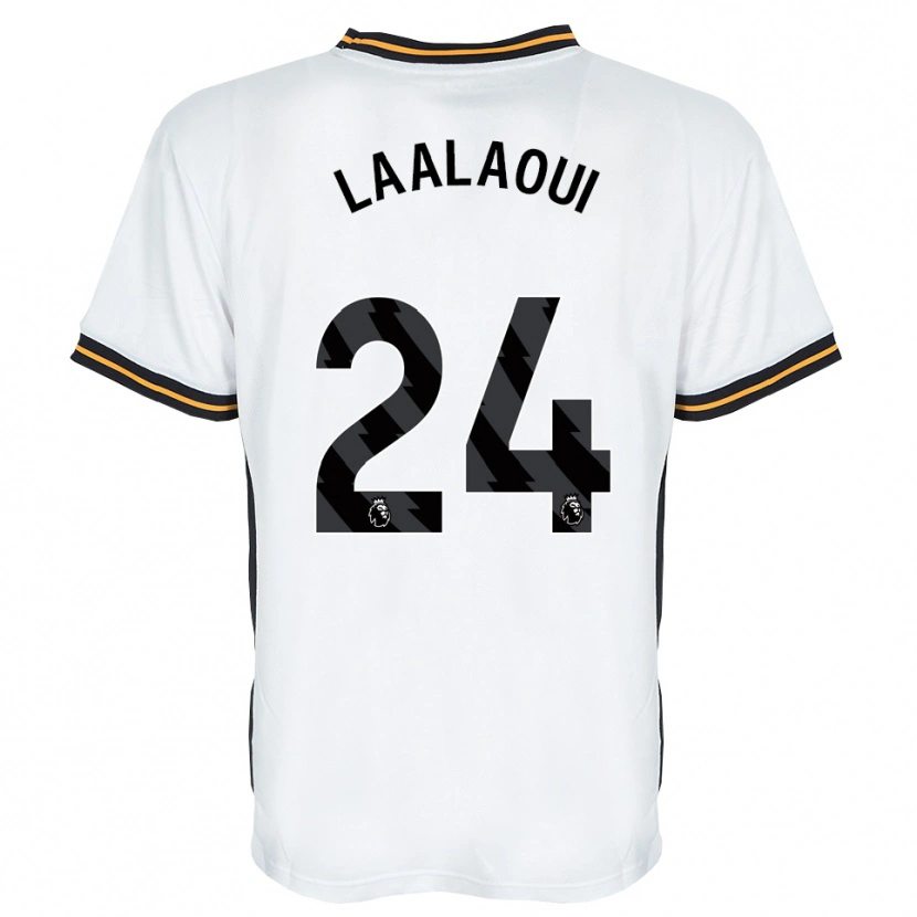Danxen Homem Camisola Reda Laalaoui #24 Branco Laranja Preto Alternativa 2026/27 Camisa