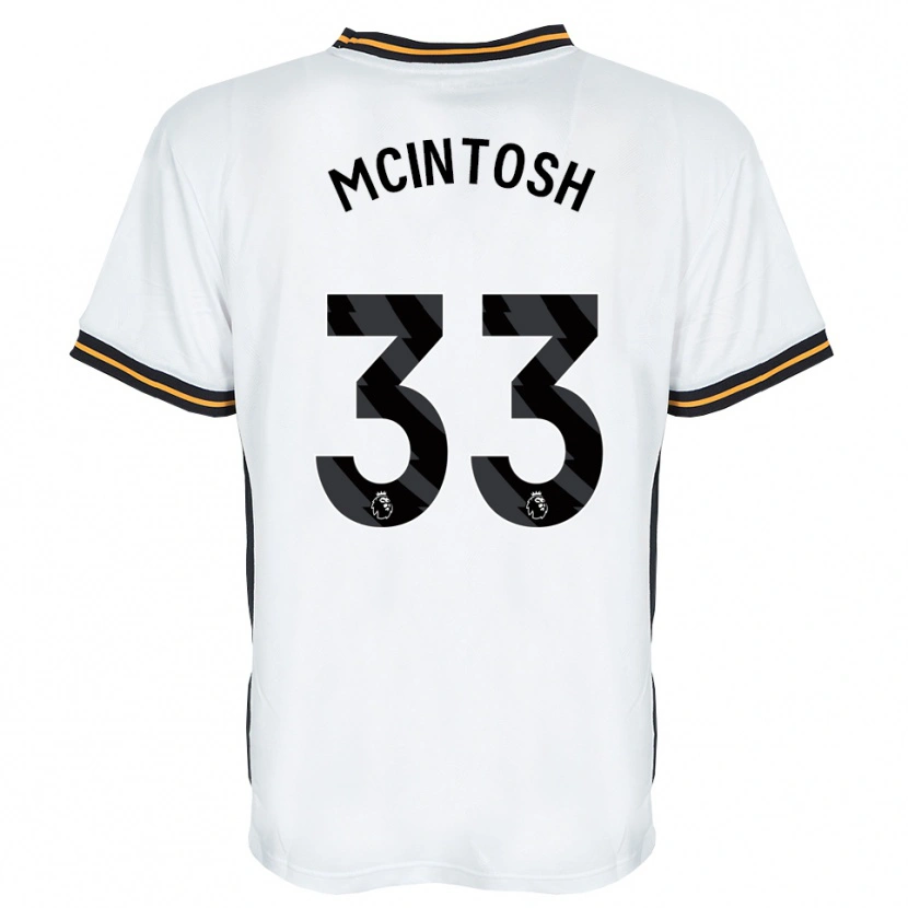 Danxen Homem Camisola Lucy Mcintosh #33 Branco Laranja Preto Alternativa 2026/27 Camisa