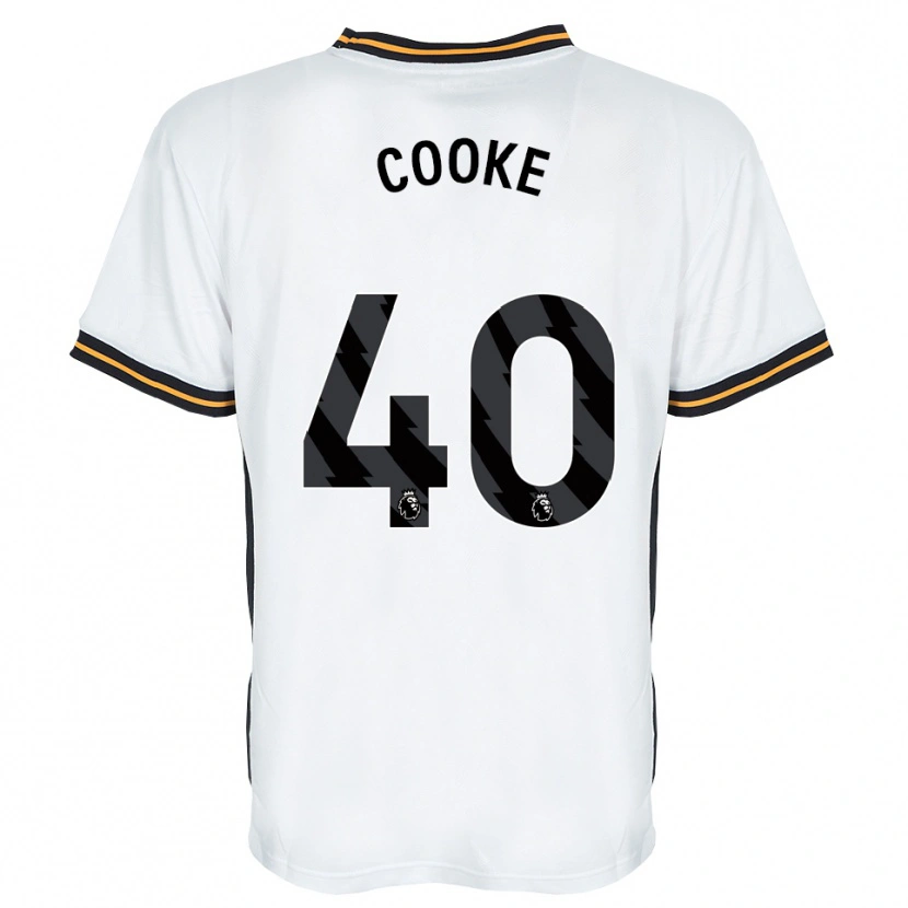Danxen Homem Camisola Megan Cooke #40 Branco Laranja Preto Alternativa 2026/27 Camisa