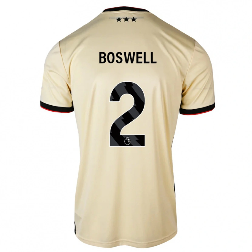 Danxen Homem Camisola Maria Boswell #2 Chiffon De Limão Preto Vermelho Alternativa 2026/27 Camisa