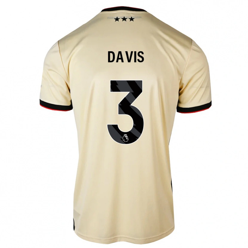 Danxen Homem Camisola Leif Davis #3 Chiffon De Limão Preto Vermelho Alternativa 2026/27 Camisa