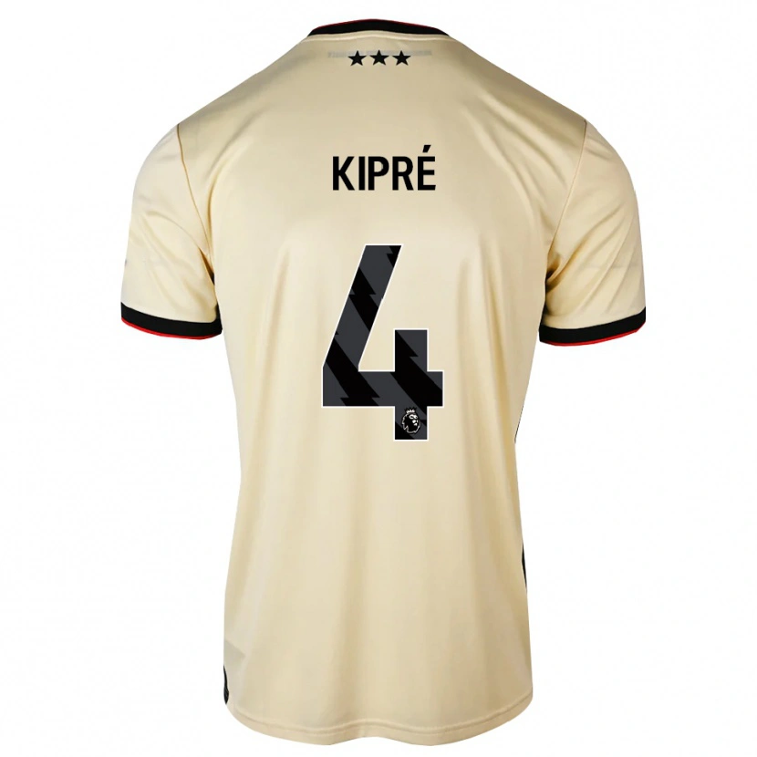 Danxen Homem Camisola Cédric Kipré #4 Chiffon De Limão Preto Vermelho Alternativa 2026/27 Camisa