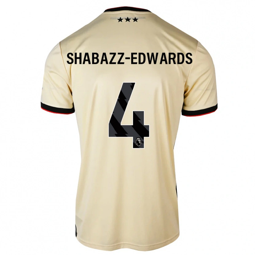 Danxen Homem Camisola Walker Shabazz-Edwards #4 Chiffon De Limão Preto Vermelho Alternativa 2026/27 Camisa