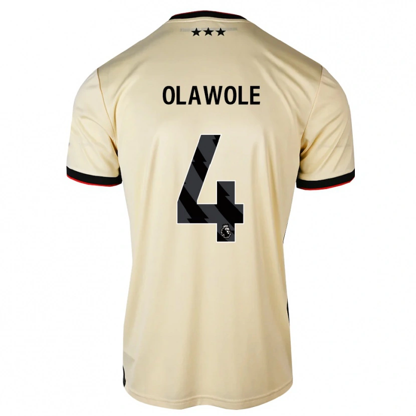 Danxen Homem Camisola Kellyan Olawole #4 Chiffon De Limão Preto Vermelho Alternativa 2026/27 Camisa