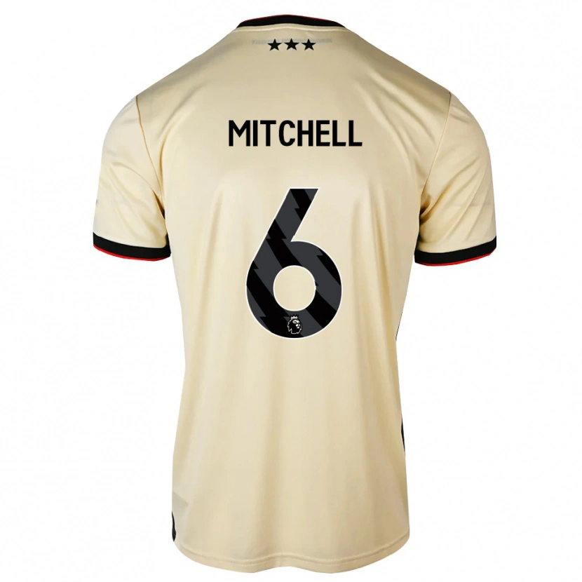 Danxen Homem Camisola Leah Mitchell #6 Chiffon De Limão Preto Vermelho Alternativa 2026/27 Camisa