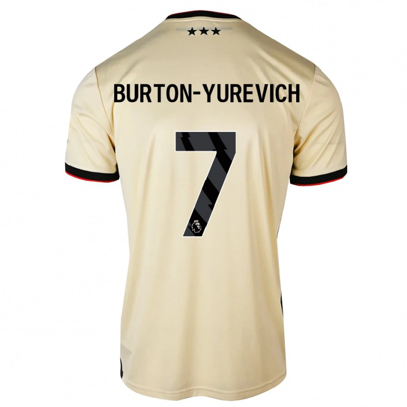 Danxen Homem Camisola Roman Burton-Yurevich #7 Chiffon De Limão Preto Vermelho Alternativa 2026/27 Camisa