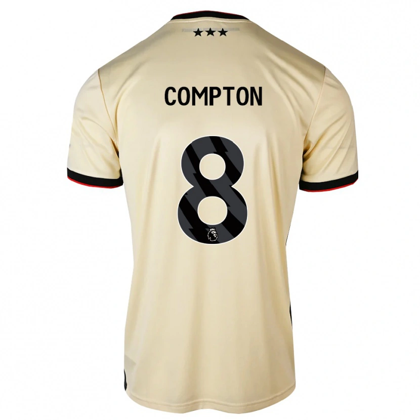 Danxen Homem Camisola Charlie Compton #8 Chiffon De Limão Preto Vermelho Alternativa 2026/27 Camisa
