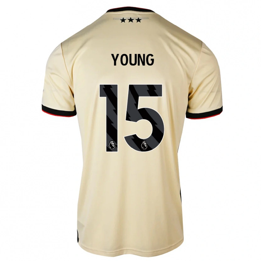 Danxen Homem Camisola Ashley Young #15 Chiffon De Limão Preto Vermelho Alternativa 2026/27 Camisa
