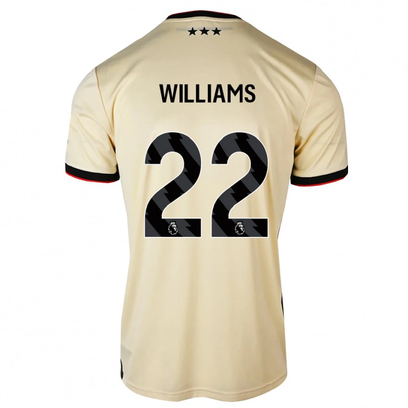 Danxen Homem Camisola Evie Williams #22 Chiffon De Limão Preto Vermelho Alternativa 2026/27 Camisa