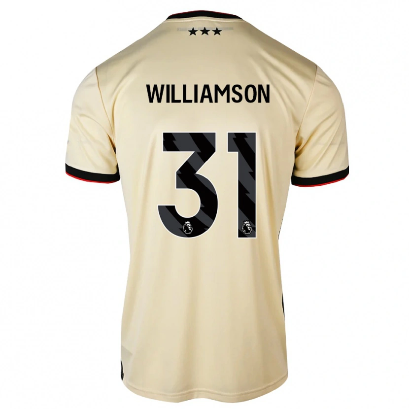 Danxen Homem Camisola Woody Williamson #31 Chiffon De Limão Preto Vermelho Alternativa 2026/27 Camisa