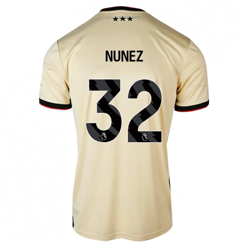 Danxen Homem Camisola Marcelino Núñez #32 Chiffon De Limão Preto Vermelho Alternativa 2026/27 Camisa
