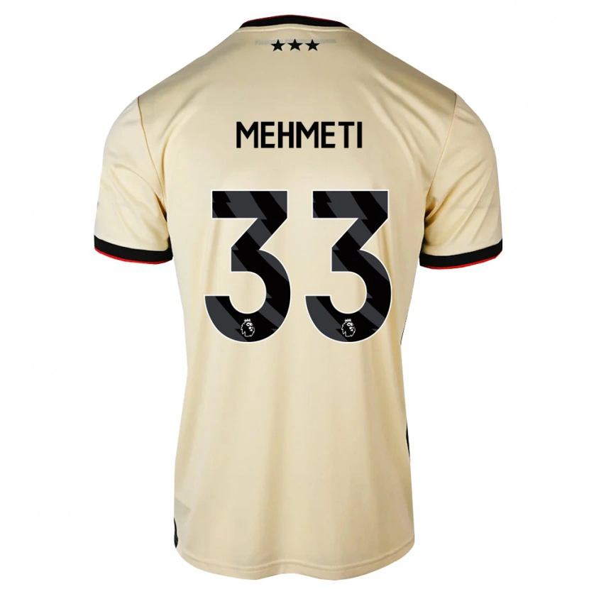 Danxen Homem Camisola Anis Mehmeti #33 Chiffon De Limão Preto Vermelho Alternativa 2026/27 Camisa