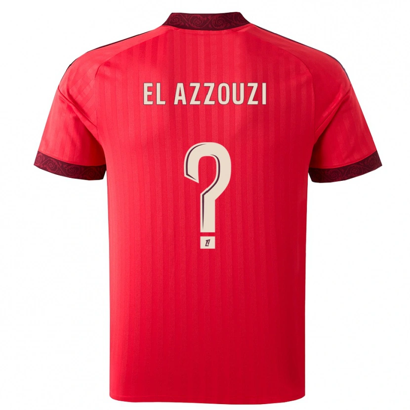 Danxen Homem Camisola Nourdine El Azzouzi #0 Borgonha Vermelho Branco Alternativa 2026/27 Camisa