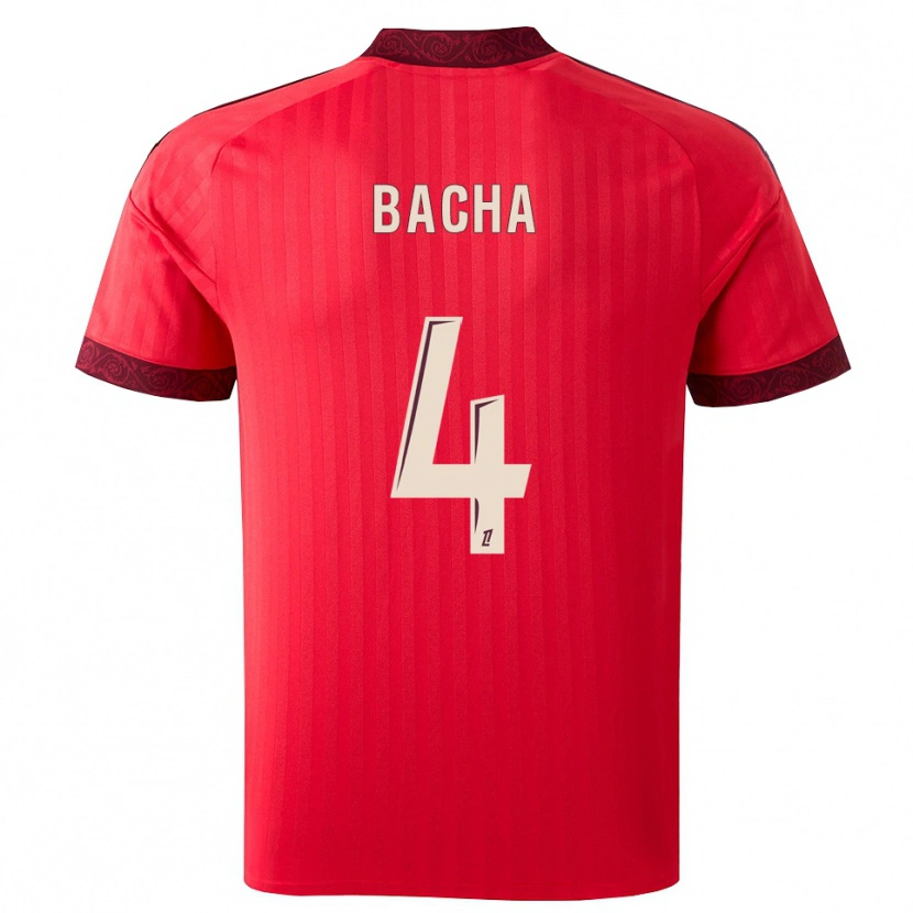Danxen Homem Camisola Selma Bacha #4 Borgonha Vermelho Branco Alternativa 2026/27 Camisa