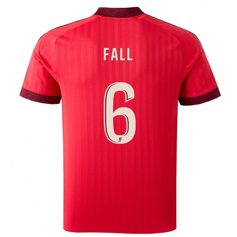 Danxen Homem Camisola Fallou Fall #6 Borgonha Vermelho Branco Alternativa 2026/27 Camisa