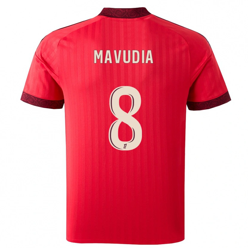Danxen Homem Camisola Billy-Paul Mavudia #8 Borgonha Vermelho Branco Alternativa 2026/27 Camisa
