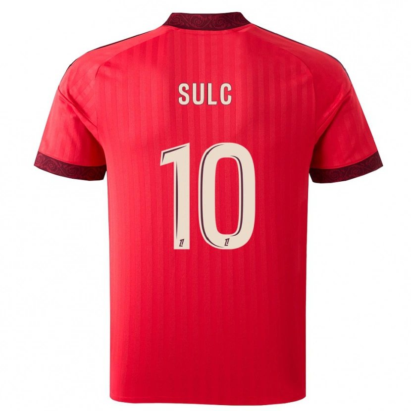 Danxen Homem Camisola Pavel Sulc #10 Borgonha Vermelho Branco Alternativa 2026/27 Camisa