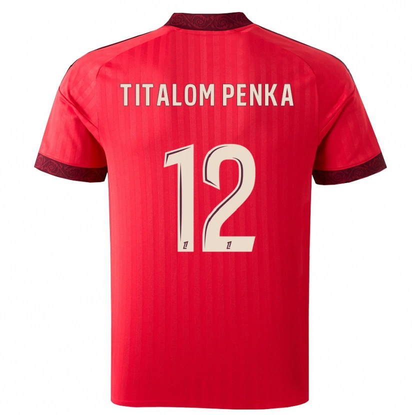 Danxen Homem Camisola Edwin Titalom Penka #12 Borgonha Vermelho Branco Alternativa 2026/27 Camisa