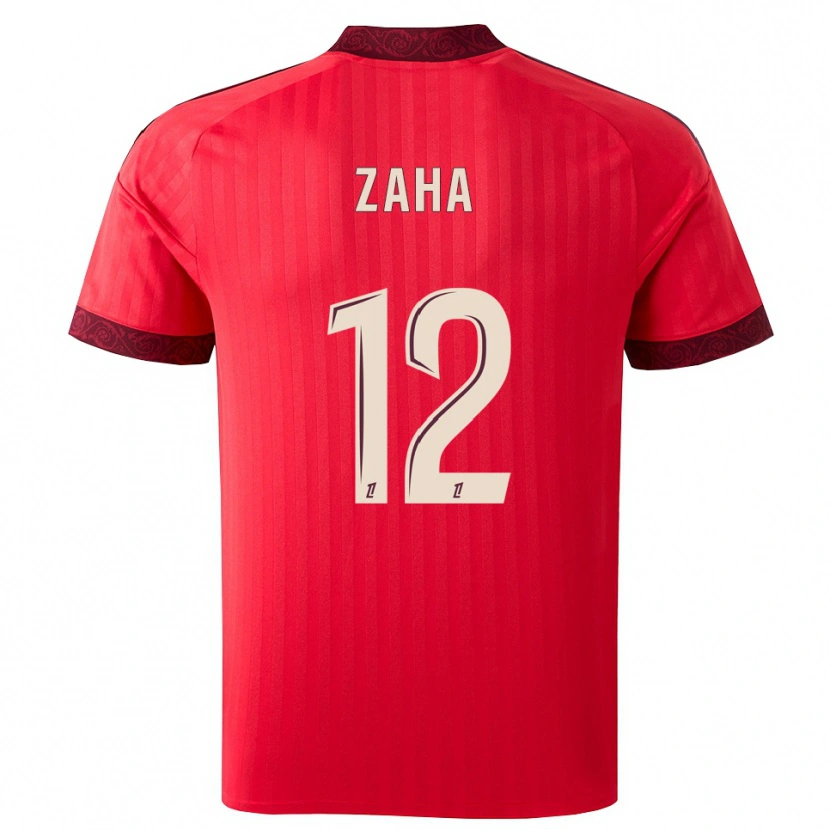 Danxen Homem Camisola Wilfried Zaha #12 Borgonha Vermelho Branco Alternativa 2026/27 Camisa