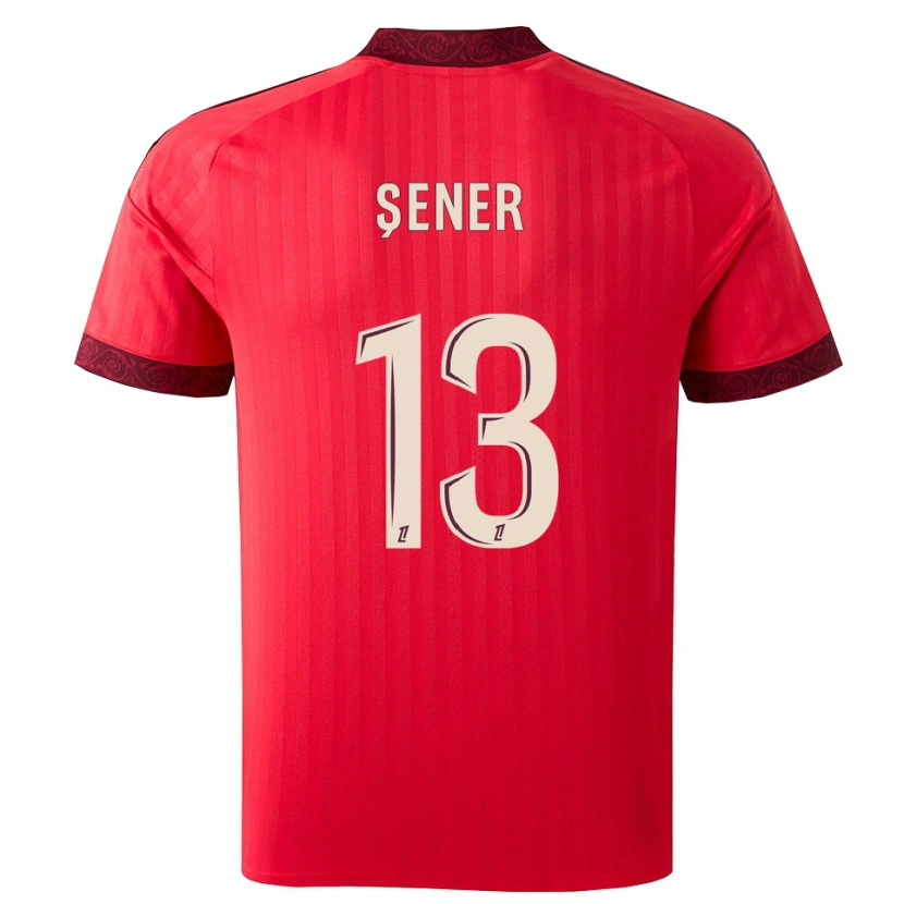 Danxen Homem Camisola Haktan Şener #13 Borgonha Vermelho Branco Alternativa 2026/27 Camisa