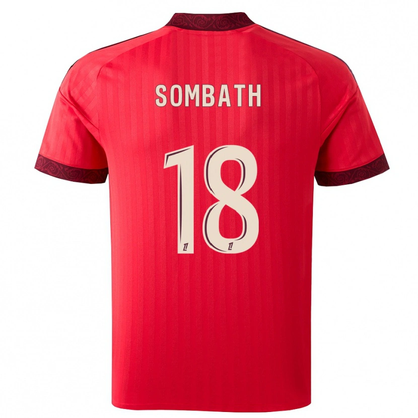 Danxen Homem Camisola Alice Sombath #18 Borgonha Vermelho Branco Alternativa 2026/27 Camisa