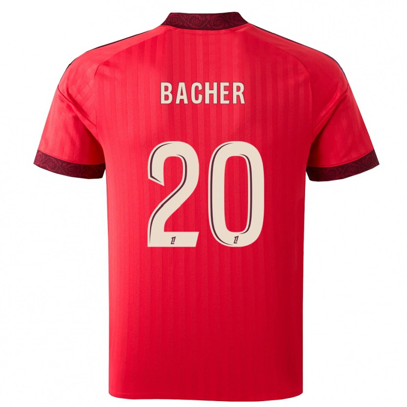 Danxen Homem Camisola Felix Bacher #20 Borgonha Vermelho Branco Alternativa 2026/27 Camisa
