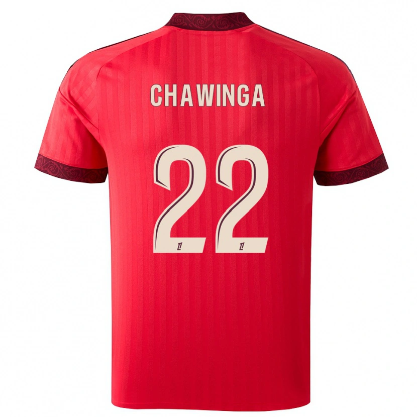 Danxen Homem Camisola Tabitha Chawinga #22 Borgonha Vermelho Branco Alternativa 2026/27 Camisa