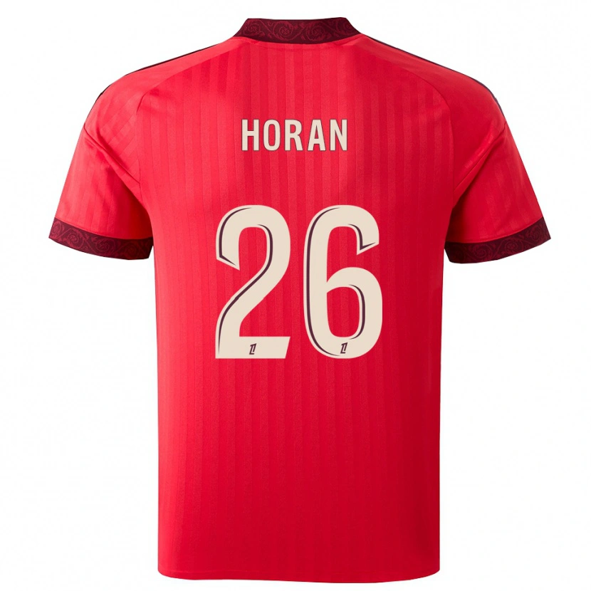 Danxen Homem Camisola Lindsey Horan #26 Borgonha Vermelho Branco Alternativa 2026/27 Camisa