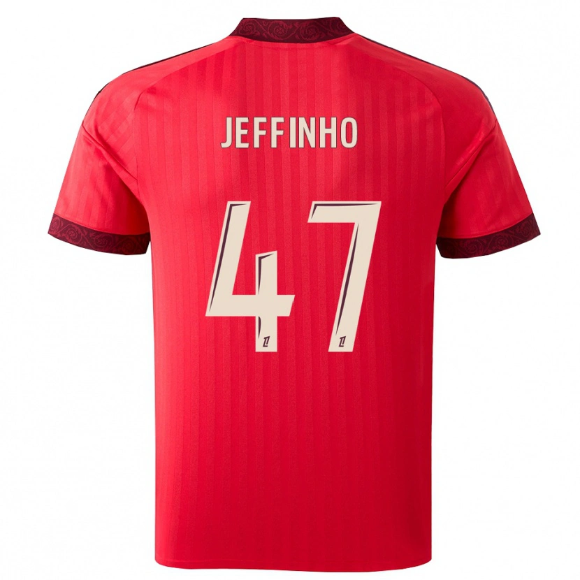 Danxen Homem Camisola Jeffinho #47 Borgonha Vermelho Branco Alternativa 2026/27 Camisa
