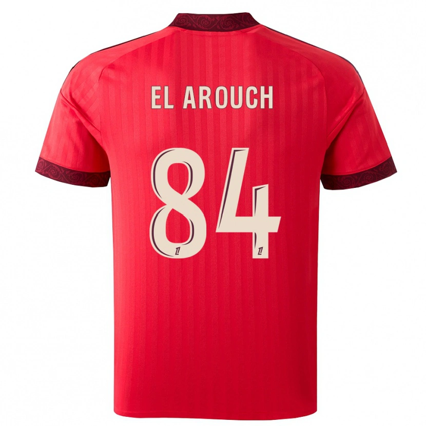 Danxen Homem Camisola Mohamed El Arouch #84 Borgonha Vermelho Branco Alternativa 2026/27 Camisa
