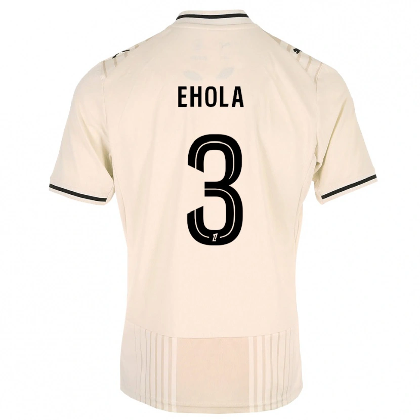 Danxen Homem Camisola Ange Ehola #3 Renda Preta Branco Antigo Alternativa 2026/27 Camisa