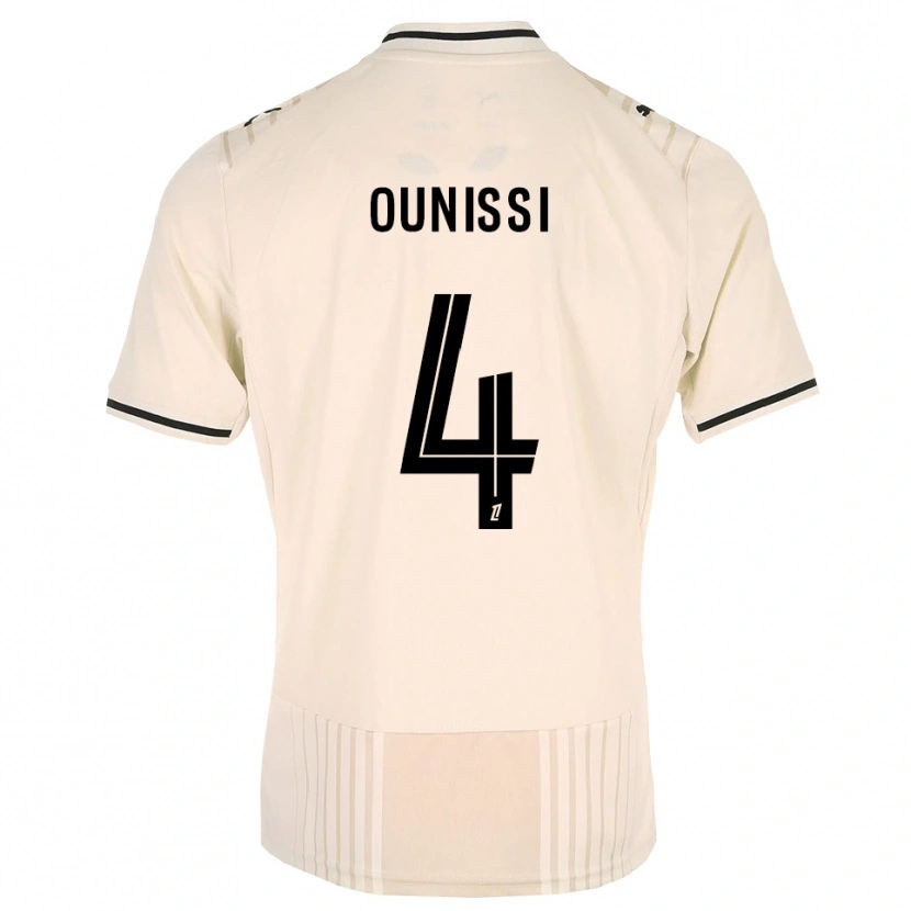 Danxen Homem Camisola Ilian Ounissi #4 Renda Preta Branco Antigo Alternativa 2026/27 Camisa