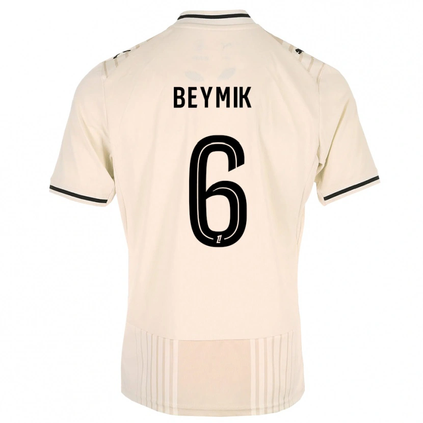 Danxen Homem Camisola Adam Beymik #6 Renda Preta Branco Antigo Alternativa 2026/27 Camisa