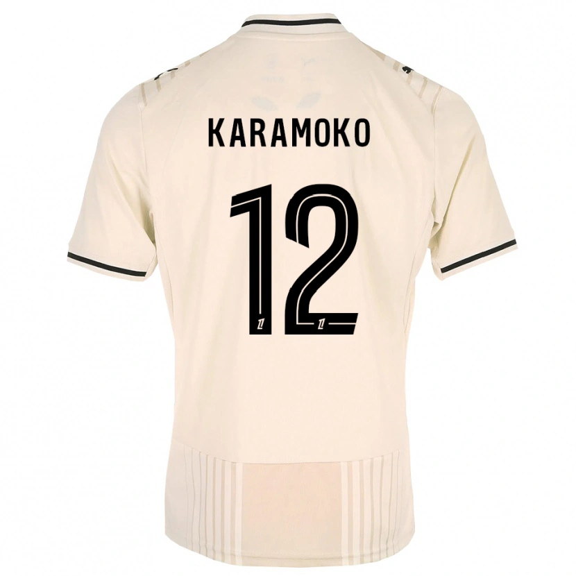 Danxen Homem Camisola Noah Karamoko #12 Renda Preta Branco Antigo Alternativa 2026/27 Camisa