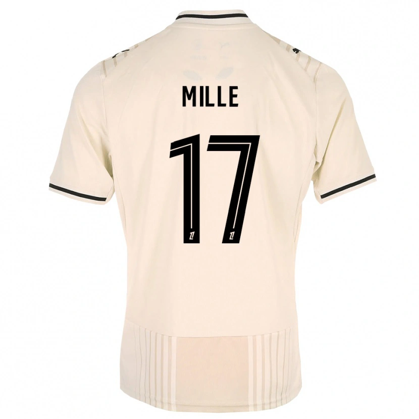 Danxen Homem Camisola Antoine Mille #17 Renda Preta Branco Antigo Alternativa 2026/27 Camisa