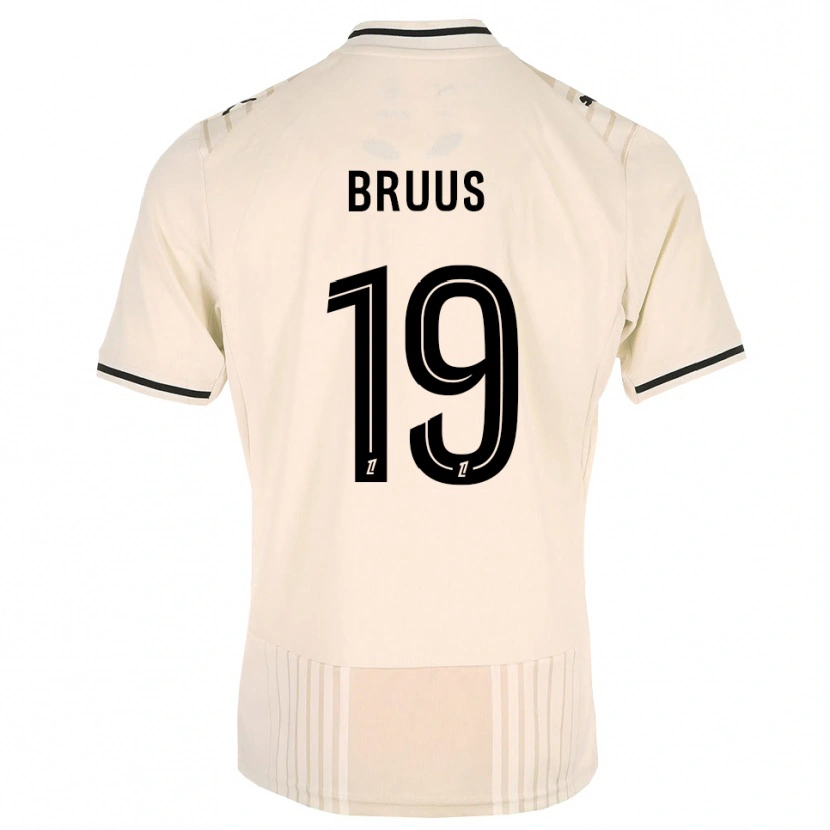 Danxen Homem Camisola Andreas Bruus #19 Renda Preta Branco Antigo Alternativa 2026/27 Camisa