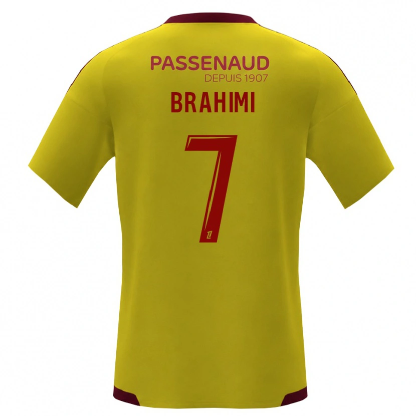 Danxen Homem Camisola Billal Brahimi #7 Amarelo Vermelho Verde Alternativa 2026/27 Camisa
