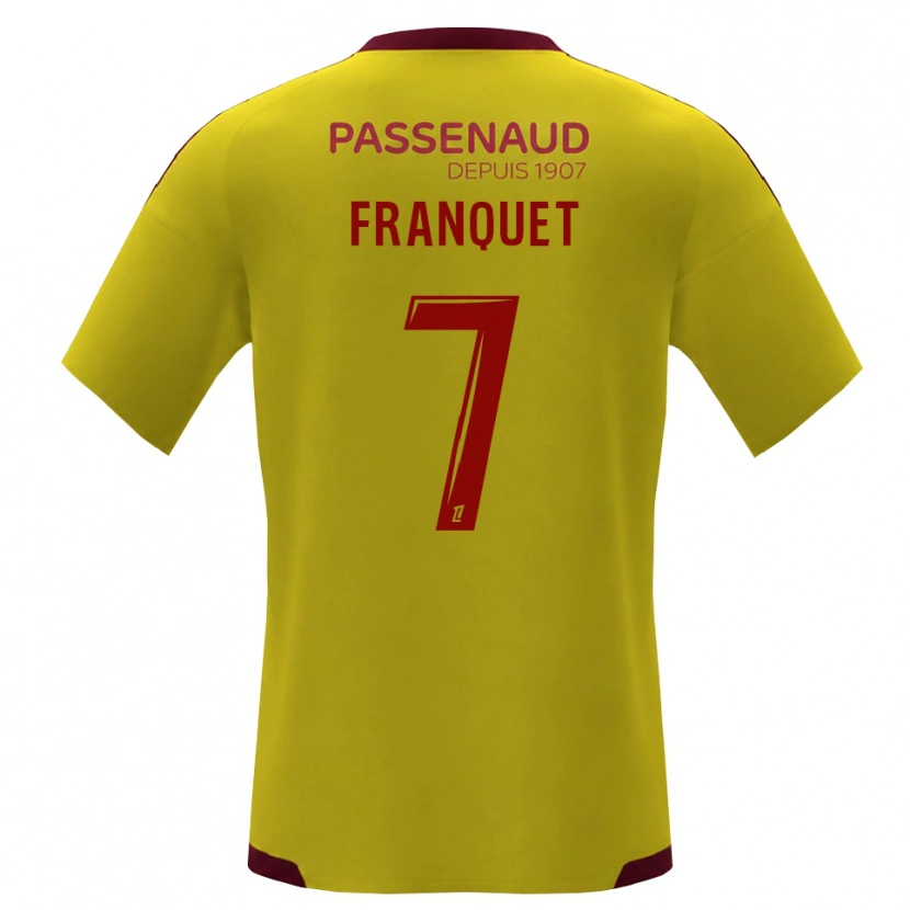 Danxen Homem Camisola Tayson Franquet #7 Amarelo Vermelho Verde Alternativa 2026/27 Camisa