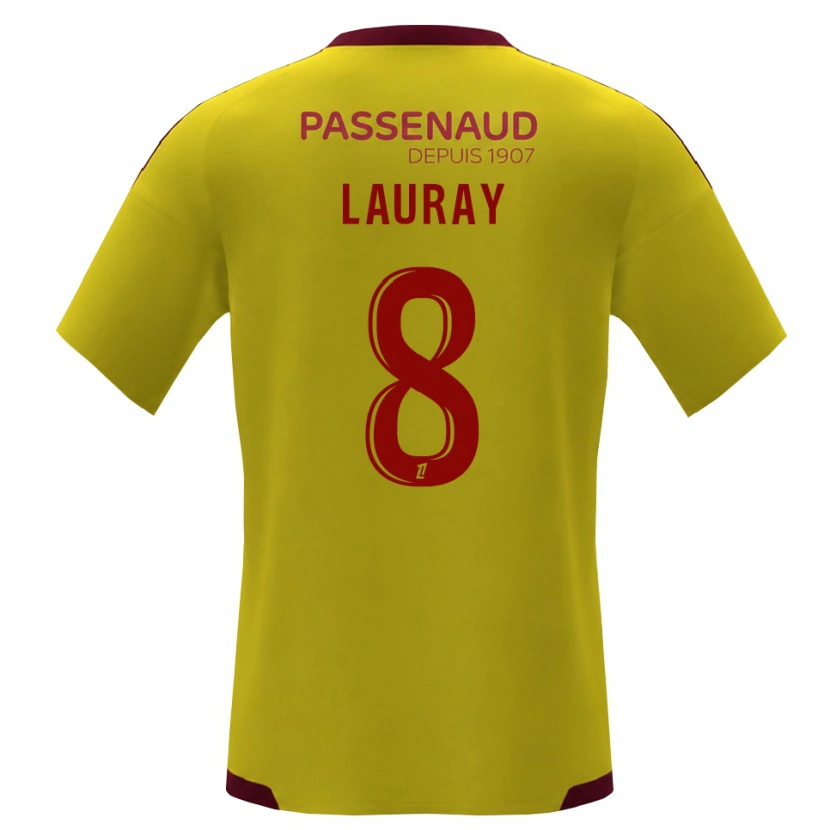 Danxen Homem Camisola Alexandre Lauray #8 Amarelo Vermelho Verde Alternativa 2026/27 Camisa