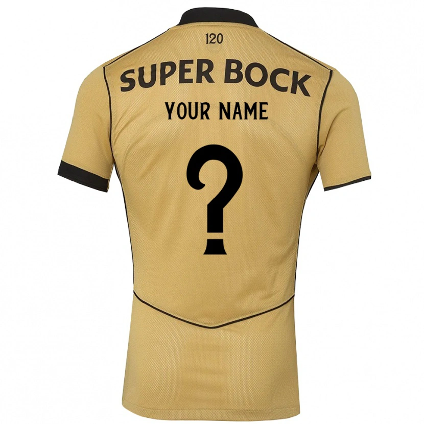 Danxen Homem Camisola Seu Nome #0 Goldenrod Preto Alternativa 2026/27 Camisa