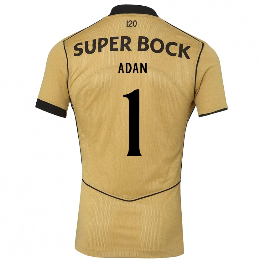 Danxen Homem Camisola Antonio Adan #1 Goldenrod Preto Alternativa 2026/27 Camisa