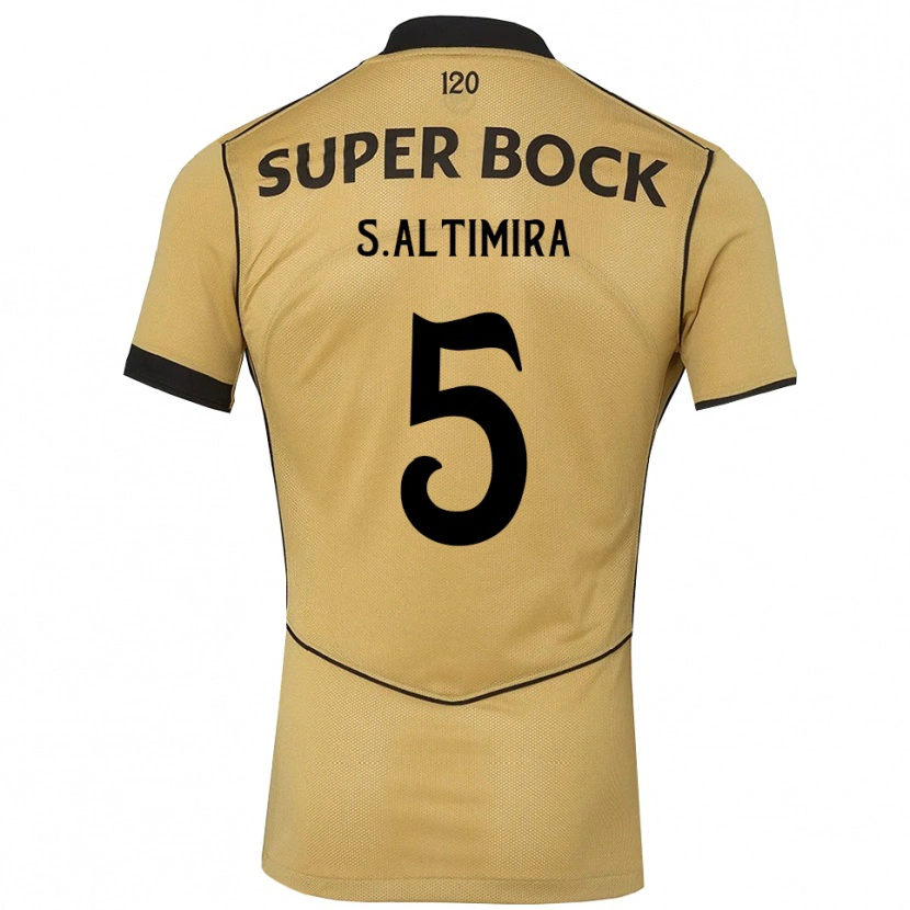 Danxen Homem Camisola Sergi Altimira #5 Goldenrod Preto Alternativa 2026/27 Camisa