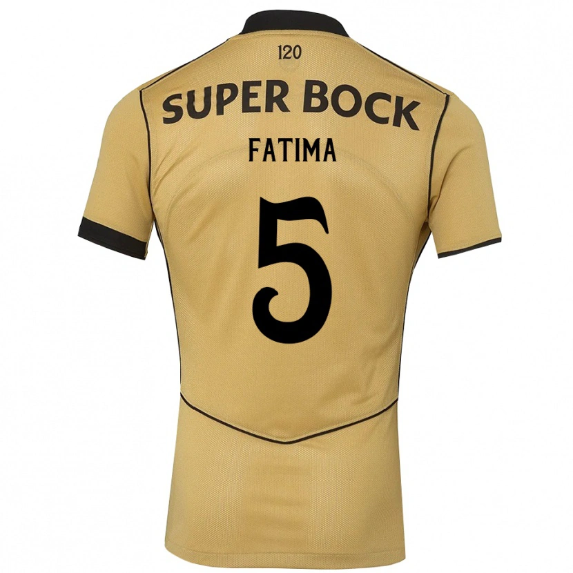 Danxen Homem Camisola Francisca Fatima Aquino Dutra #5 Goldenrod Preto Alternativa 2026/27 Camisa