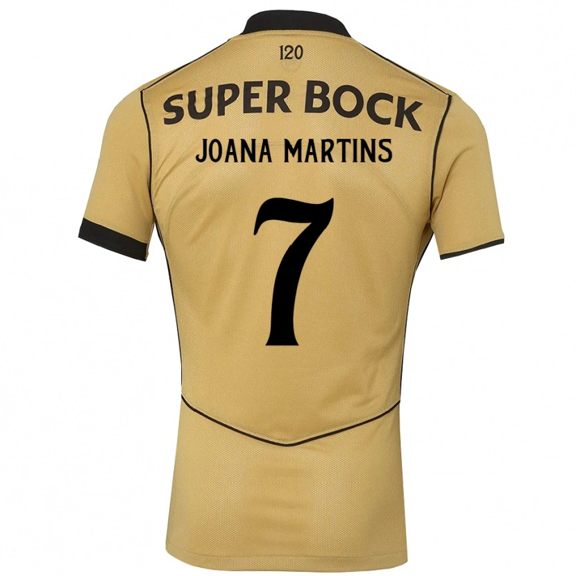 Danxen Homem Camisola Joana David Carromeu Martins #7 Goldenrod Preto Alternativa 2026/27 Camisa